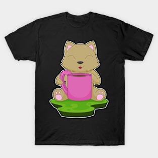 Cat Coffee Cup T-Shirt